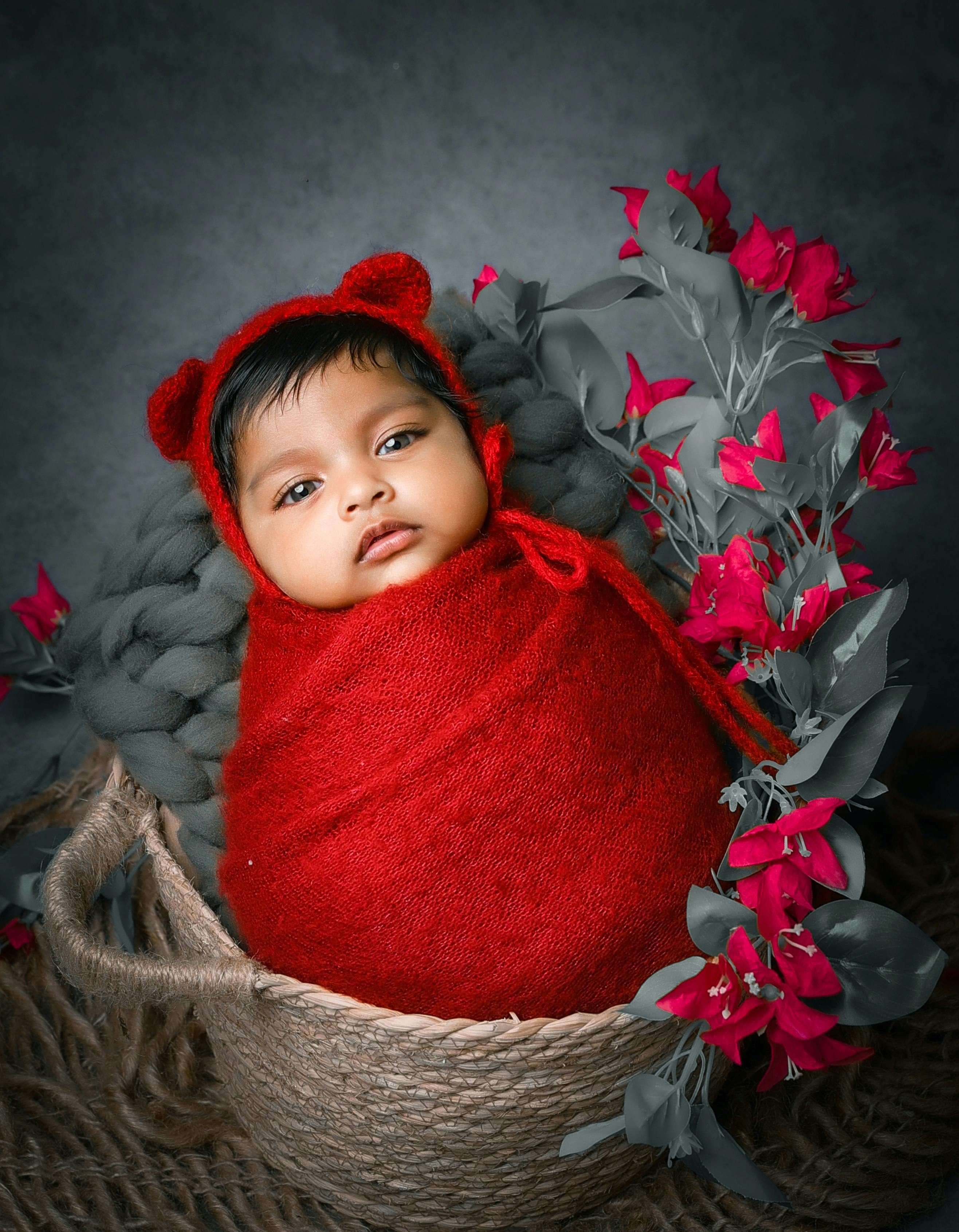 Newborn baby shop girl red dress