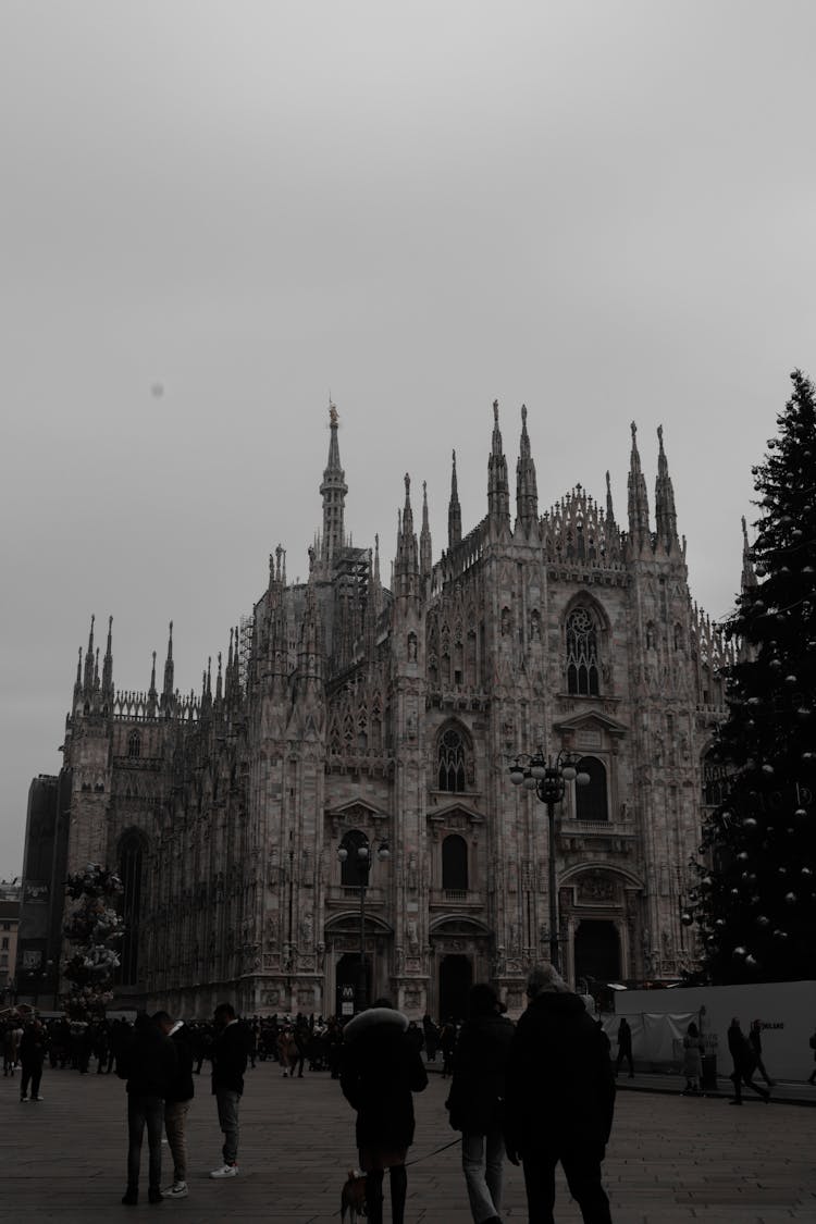 Gothic Cathedral On City Square