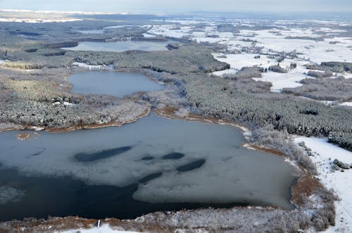 Gratis lagerfoto af droneoptagelse, forkølelse, frossen