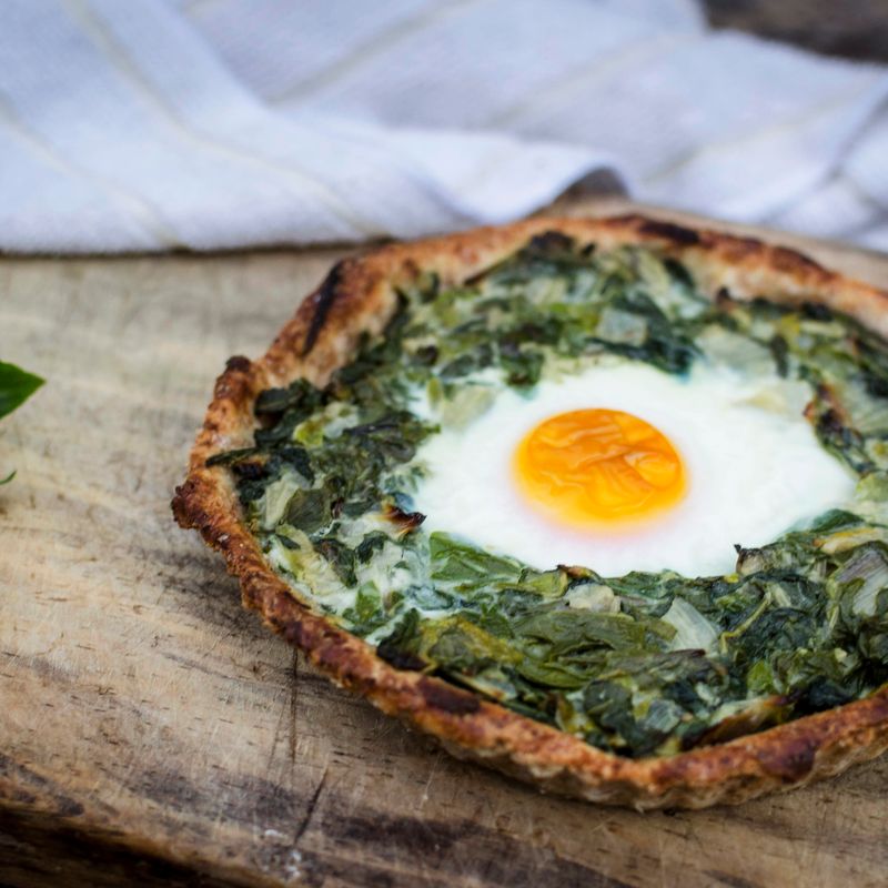 Sourdough Spinach and Artichoke Focaccia Tart