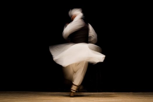 Folk Dancer in Blurred Motion