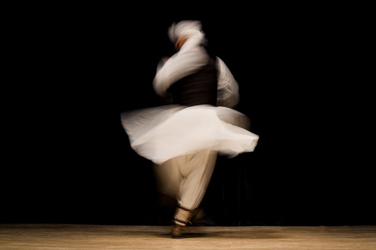 Folk Dancer In Blurred Motion