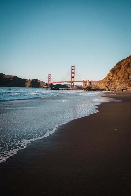 Fotobanka s bezplatnými fotkami na tému breh, cestovať, Golden Gate