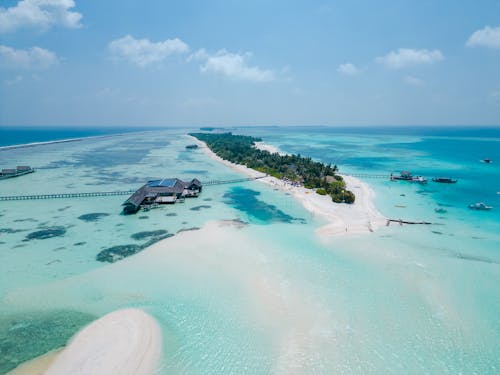 Kostenloses Stock Foto zu badeort, drohne erschossen, exotisch