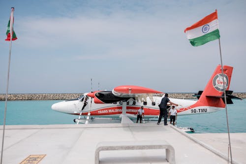 Kostenloses Stock Foto zu air taxi, dockt, flugzeug