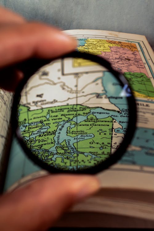 Map through Magnifying Glass