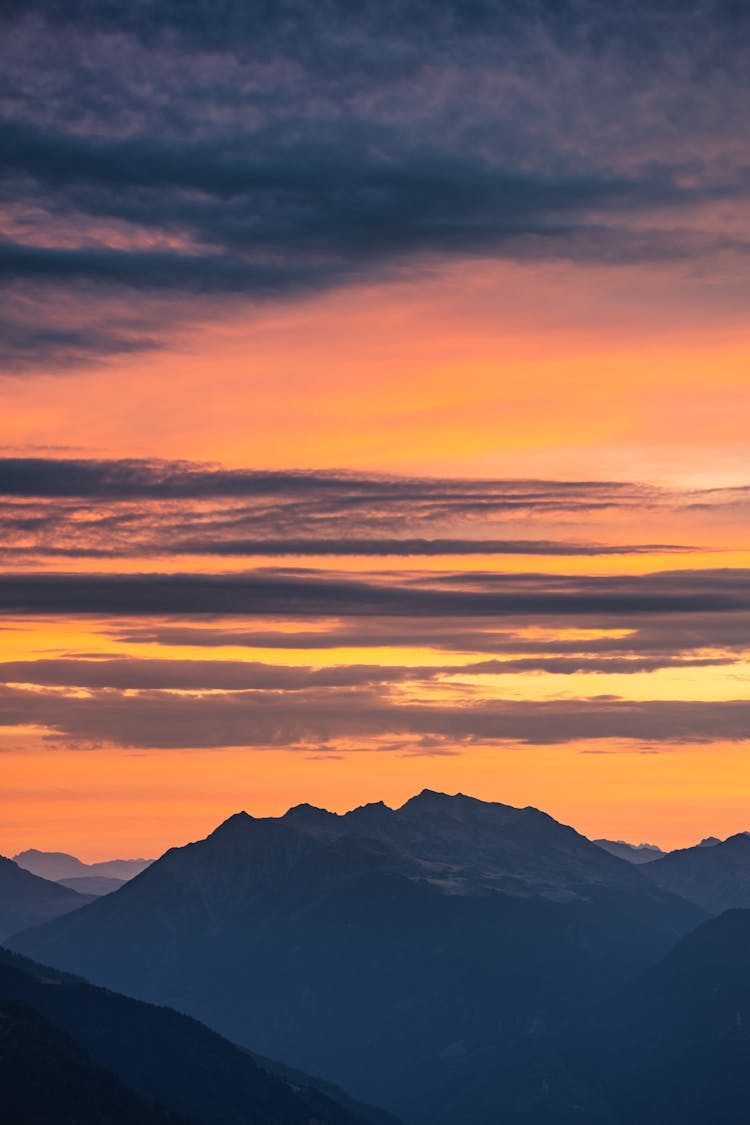 Hills Next To Mont Blanc.