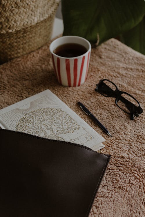 Book, Eyeglasses and Coffee