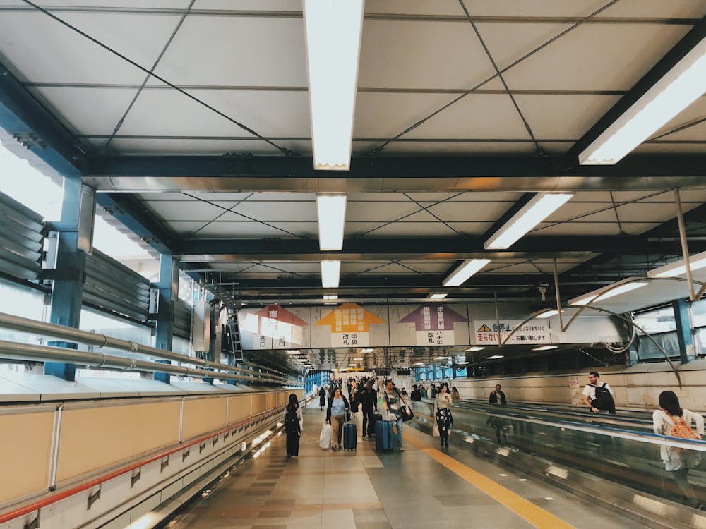 People Walking Inside Airport