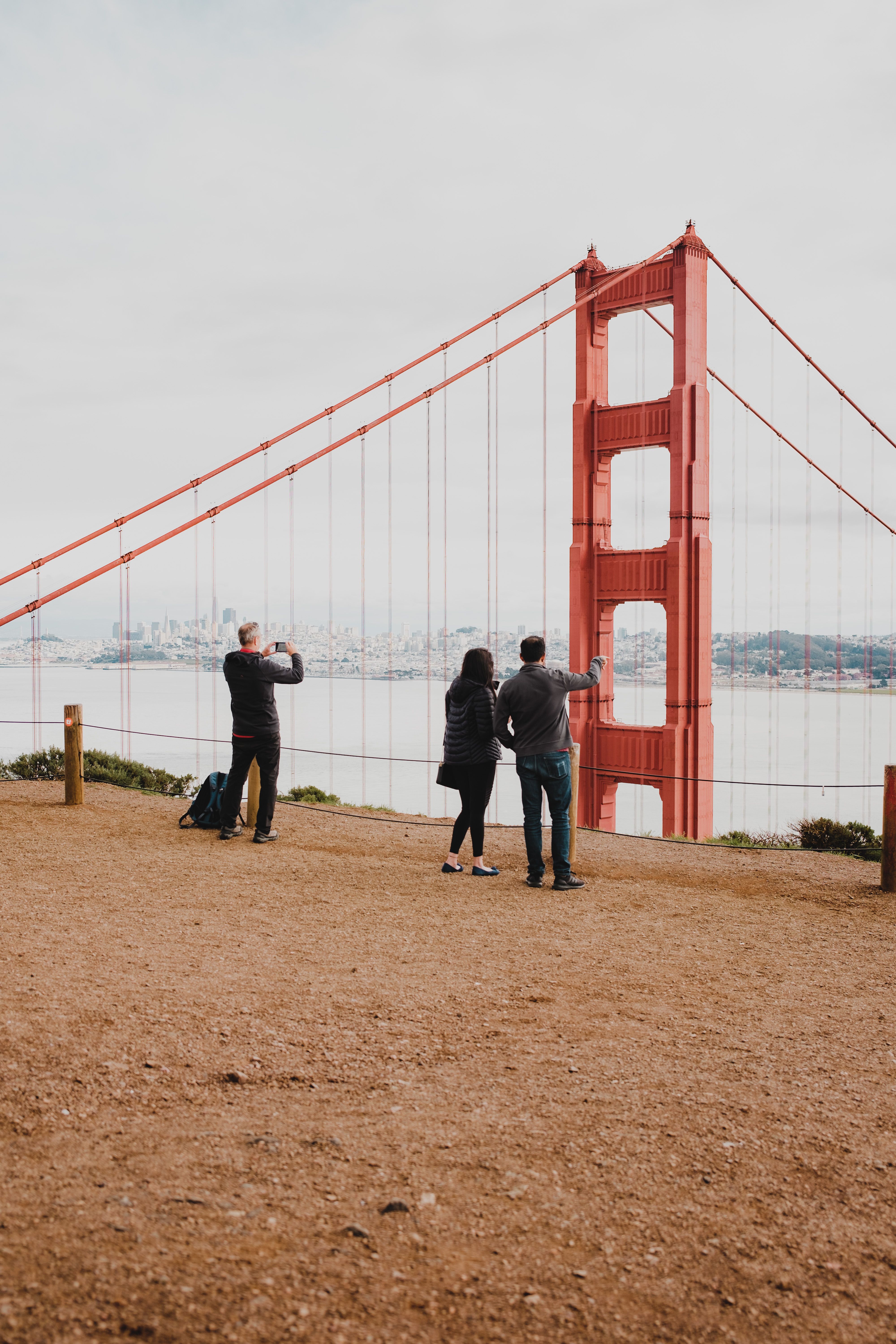 The Golden Gate Bridge frames San Francisco's skyline, a city as iconic for its sourdough as its landmarks.