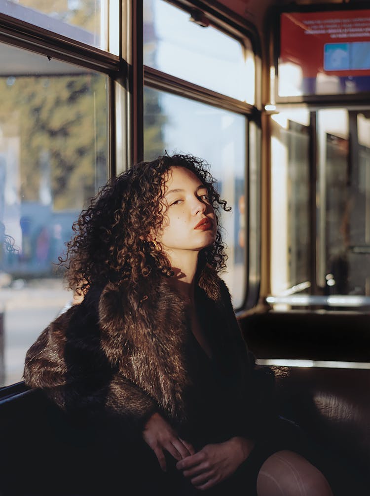 Woman In Bus