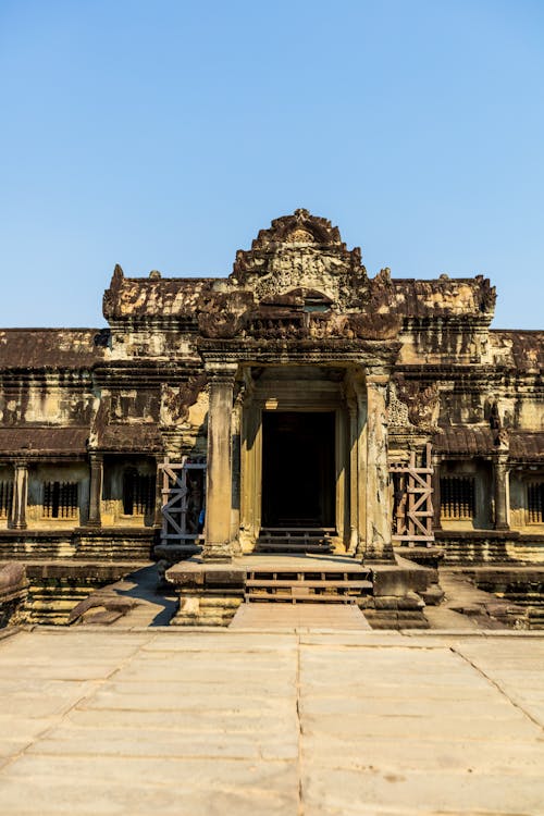 Facade of the Angkor Wat, Siem Reap, Cambodia