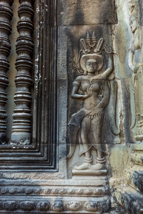 Бесплатное стоковое фото с ангкор-ват, барельеф, Буддизм