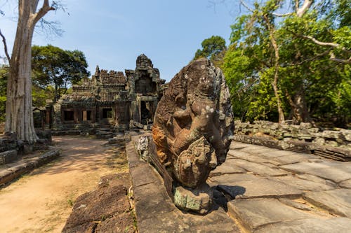 Sculptures in the Angkor Wat, Siem Reap, Cambodia