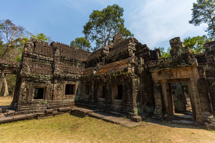 Ruins At The Angkor Wat Temple Complex, Siem Reap, Cambodia 