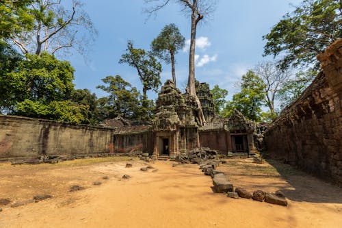 A Temple at the Angkor Wat Complex, Siem Reap, Cambodia 