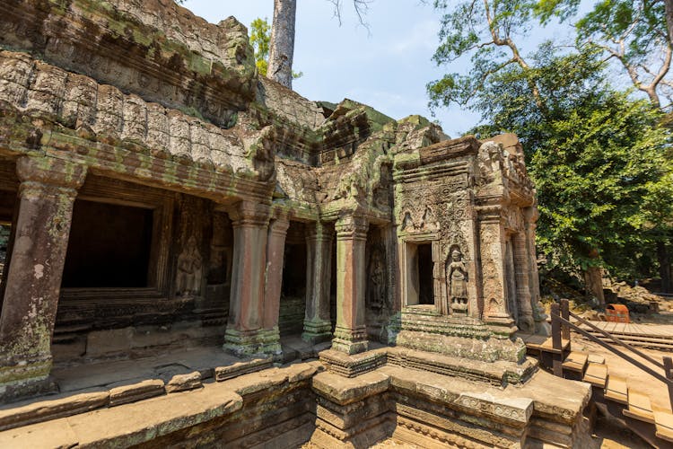 Ruins Of A Temple At The Angkor Wat, Siem Reap, Cambodia