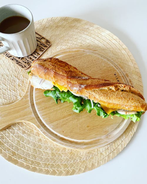 Bread and Coffee for Breakfast