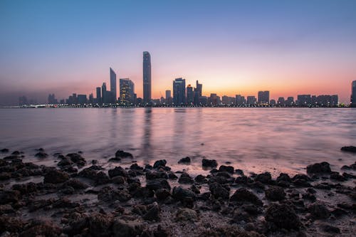 Free Skyscrapers Near Body of Water Stock Photo