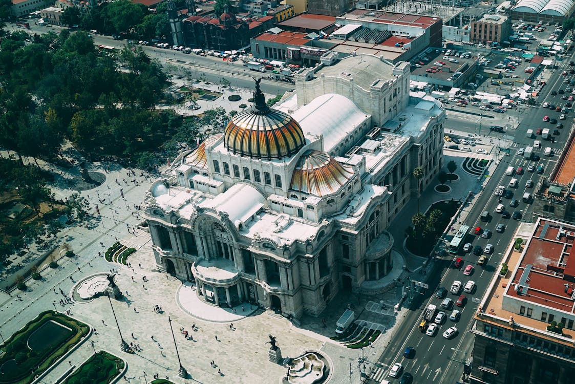 Free Bird's Eye View Photography of Dome Building Stock Photo