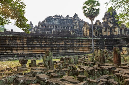 Ancient Traditional Temple Ruins in Wild Nature