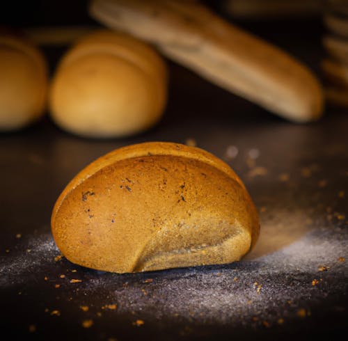 Fresh Baked Bread Loaf on Table