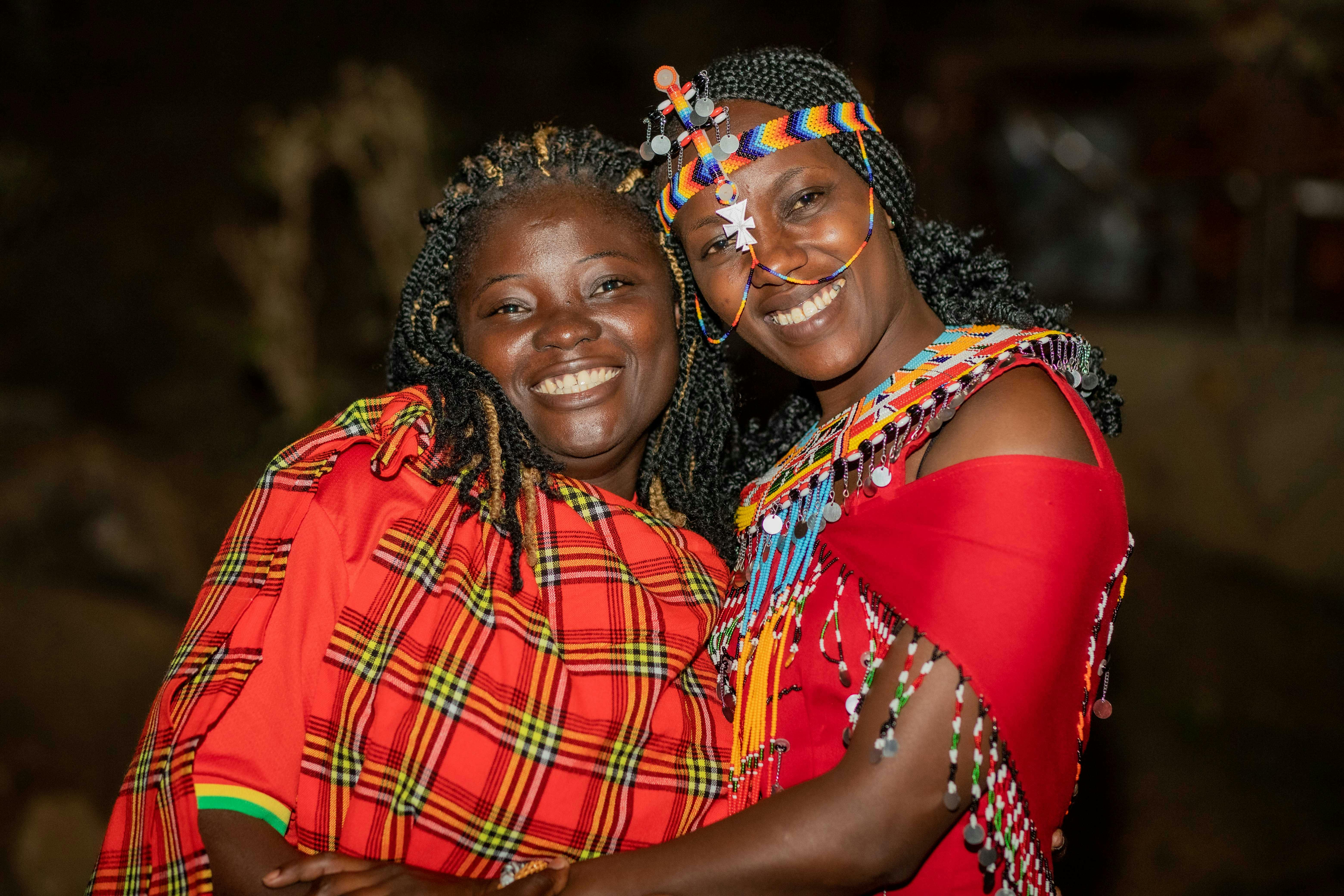 Beautiful Maasai Women in Traditional Clothing Editorial Image