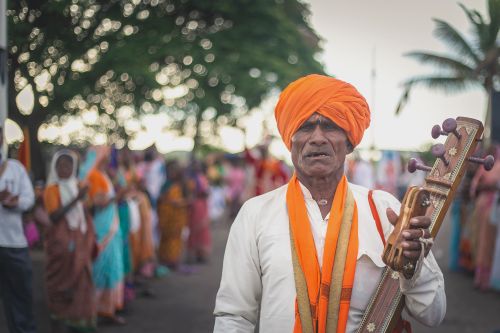 Free Faces in Pandharichi Vari Stock Photo