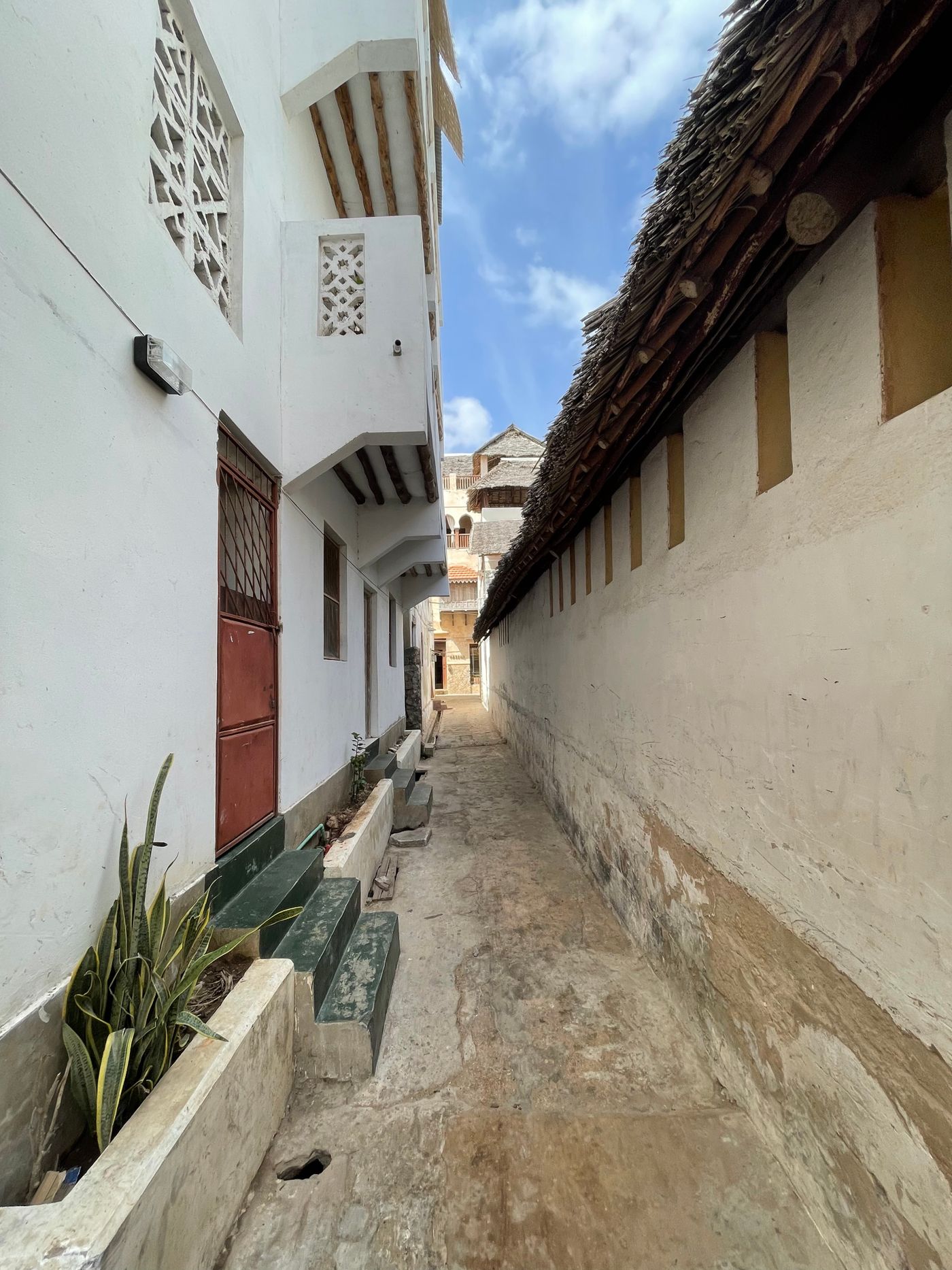A quiet alleyway in Lamu Old Town