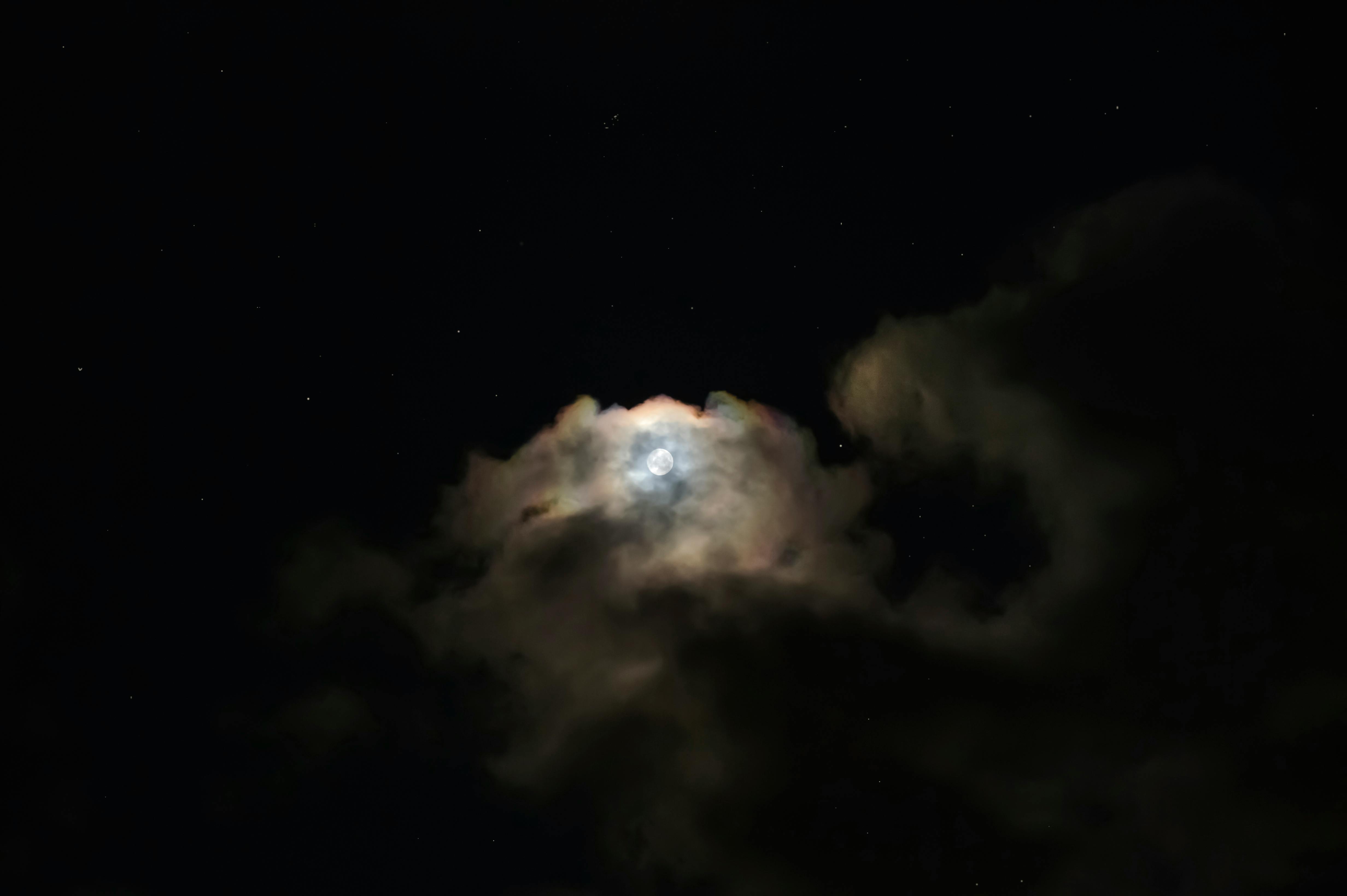 Clouds Moon Sticker - Clouds Moon Transparent - Discover & Share GIFs