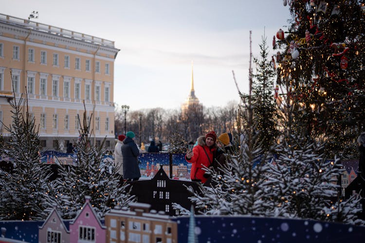 Christmas Market In City