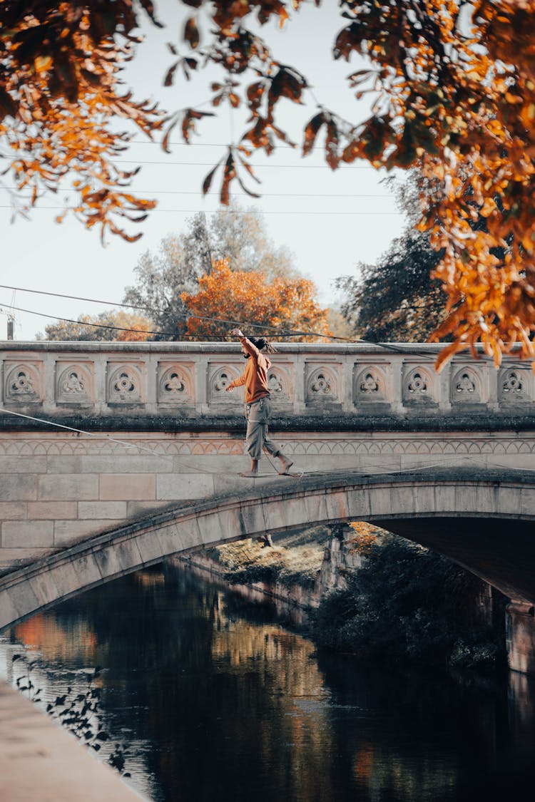 Acrobat On Line On River