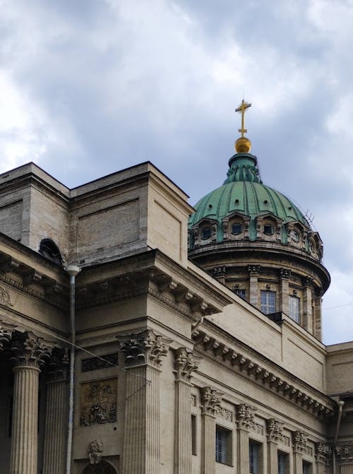 Foto stok gratis barok, gereja ortodok, katedral kazan