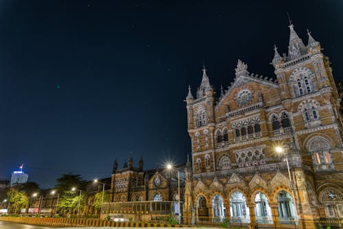 Victoria Terminus, Mumbai by night