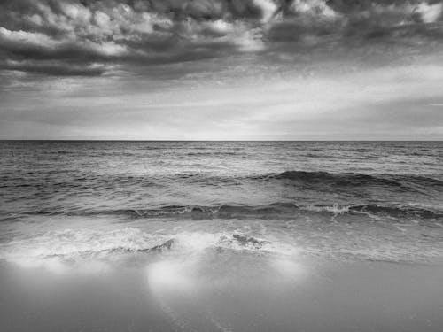 Free stock photo of monochrome photography, seascape
