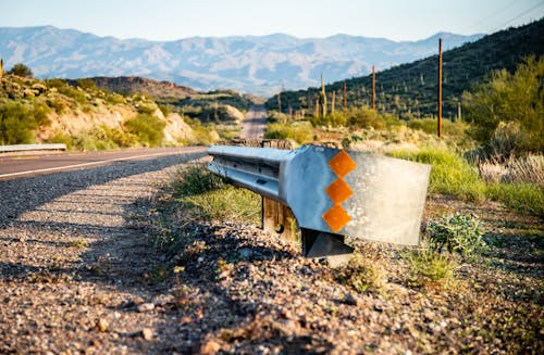 Free stock photo of arizona, desert, guard rail