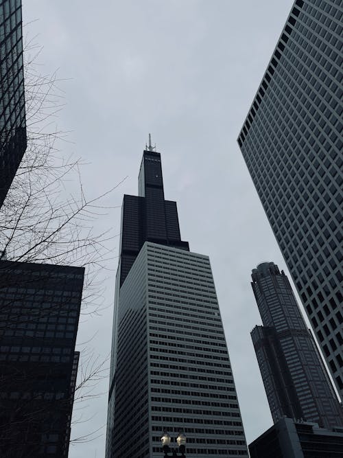 Foto stok gratis Amerika Serikat, bidikan sudut sempit, chicago