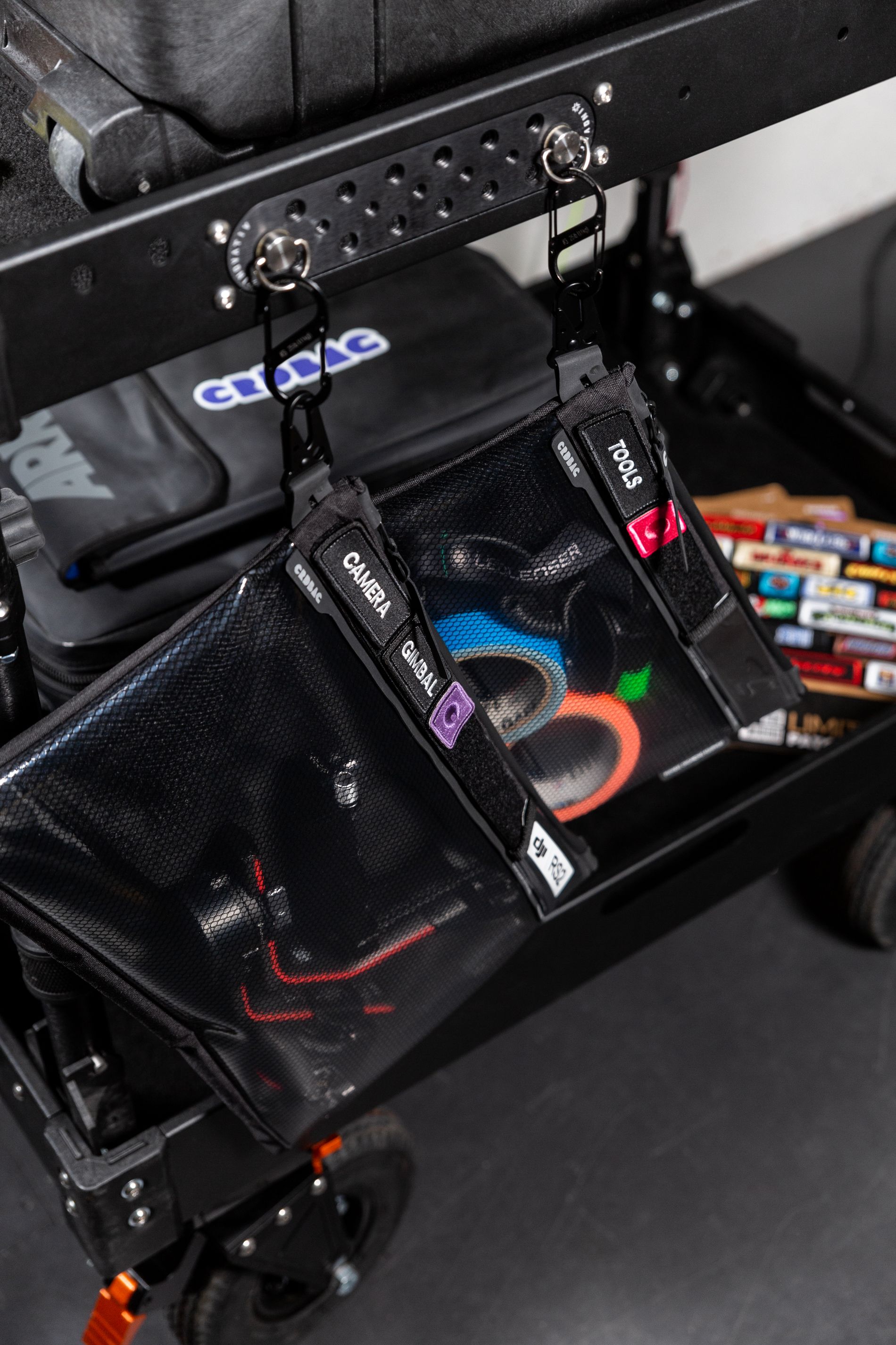Matériel professionnel transporté en flight cases pour une production