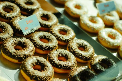 Foto De Close Up De Donuts De Chocolate