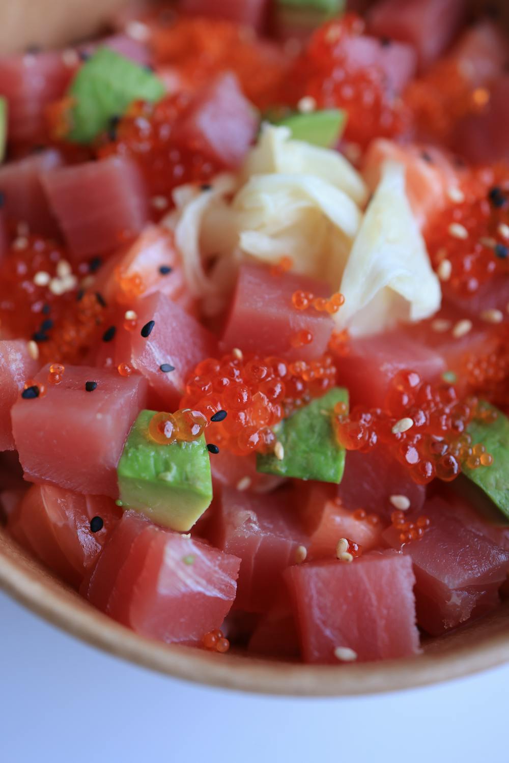 Sesame Ginger Ahi Tuna Poke Bowl