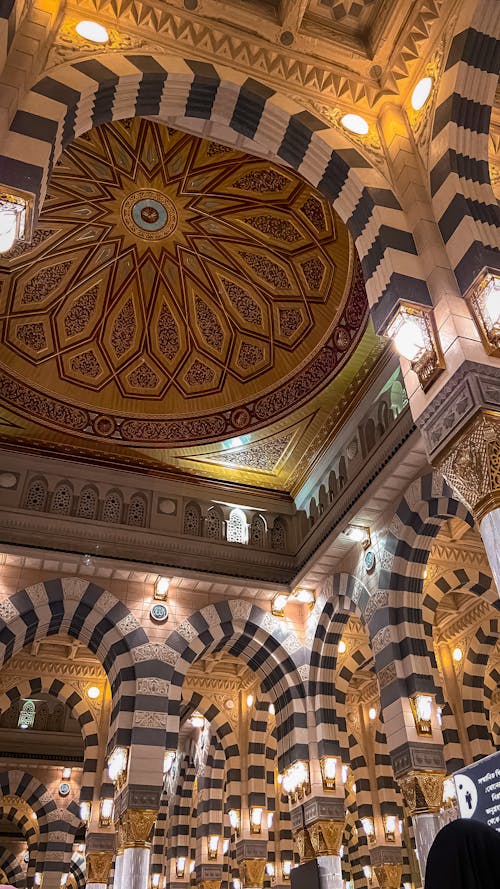 Interior Design of Grand Mosque in Mecca