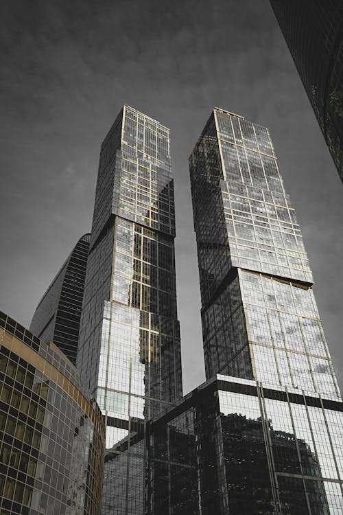 Modern Skyscrapers in City