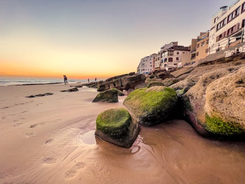 Free stock photo of beach, morocco, sunset