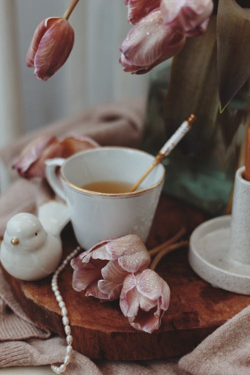 Cup of Tea and Tulips