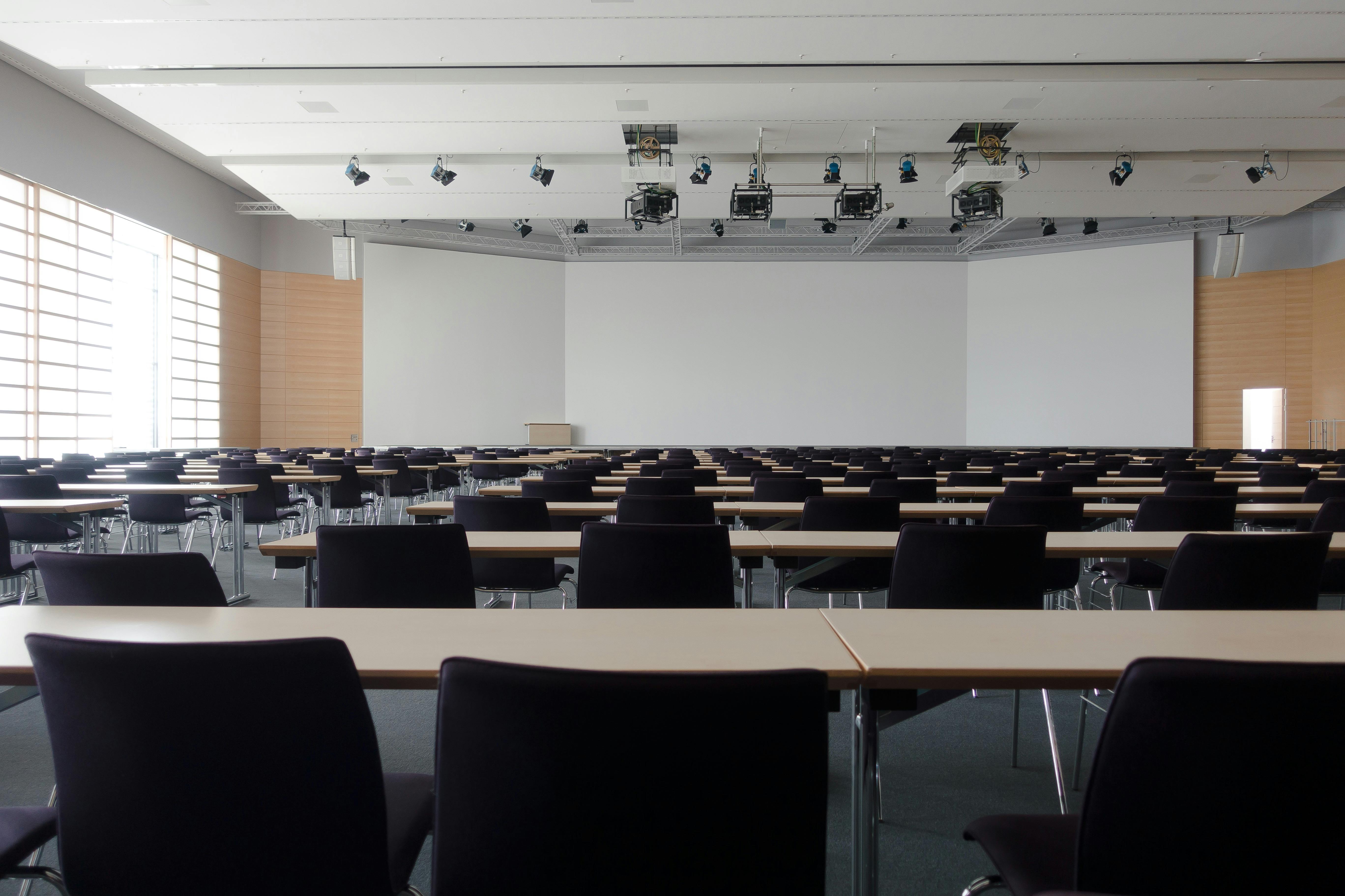 An empty training room.