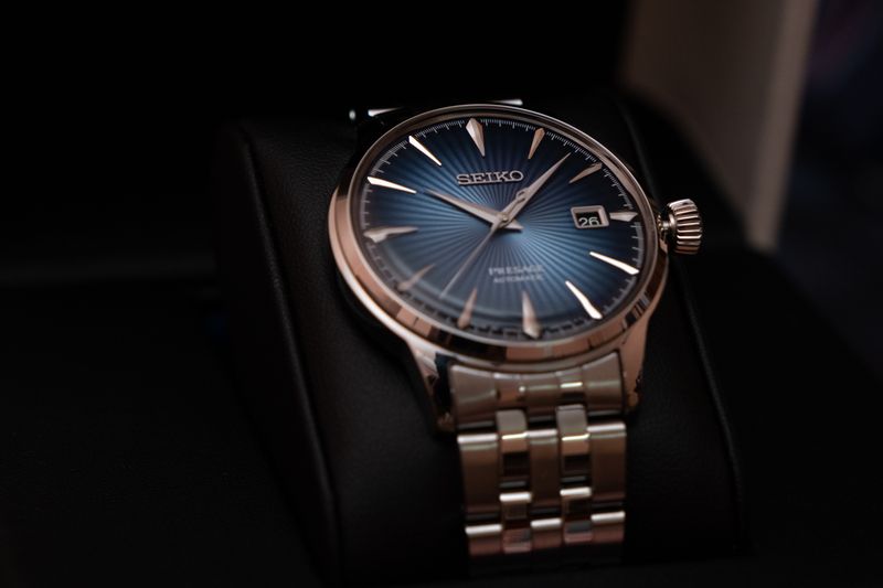 Close-up of a luxury wristwatch