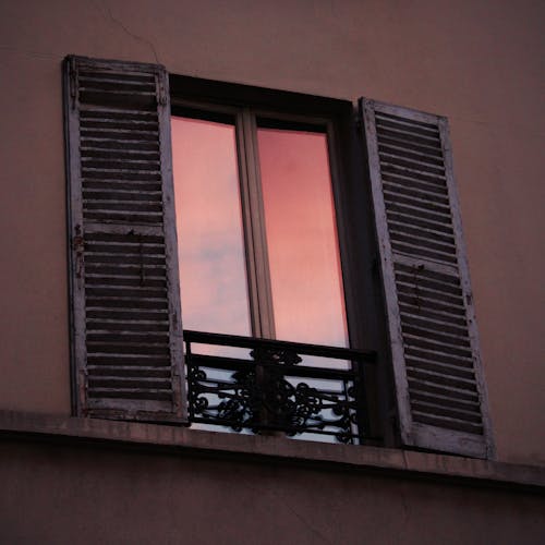 パリ, ピンクの空, 太陽が降りるの無料の写真素材