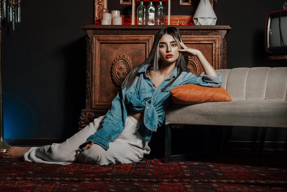 Batik Denim rug