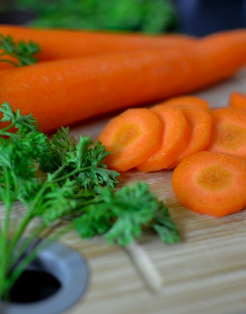 Close-Up of Carrot Slices