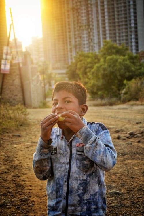 Free stock photo of apartment buildings, asian child, background